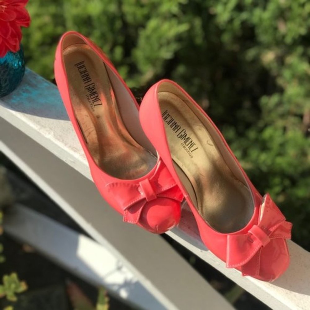 Luciana Gimenez Square Toe Red Bottom Platforms - image 2